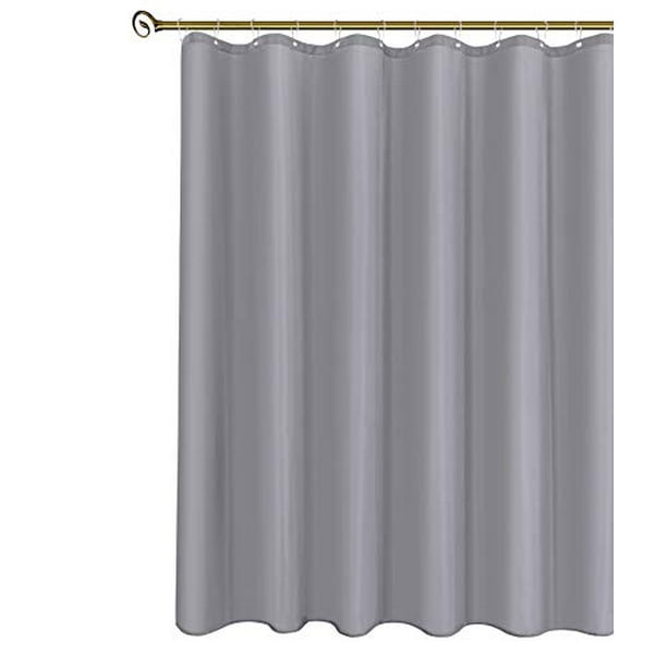 Waterproof Polyester Fabric Shower Curtain Washable Curtain Anti Rust Grommets